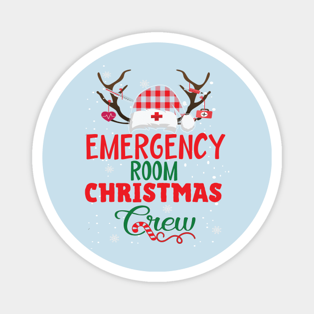 Emergency room christmas crew er nurse gift Magnet by DODG99